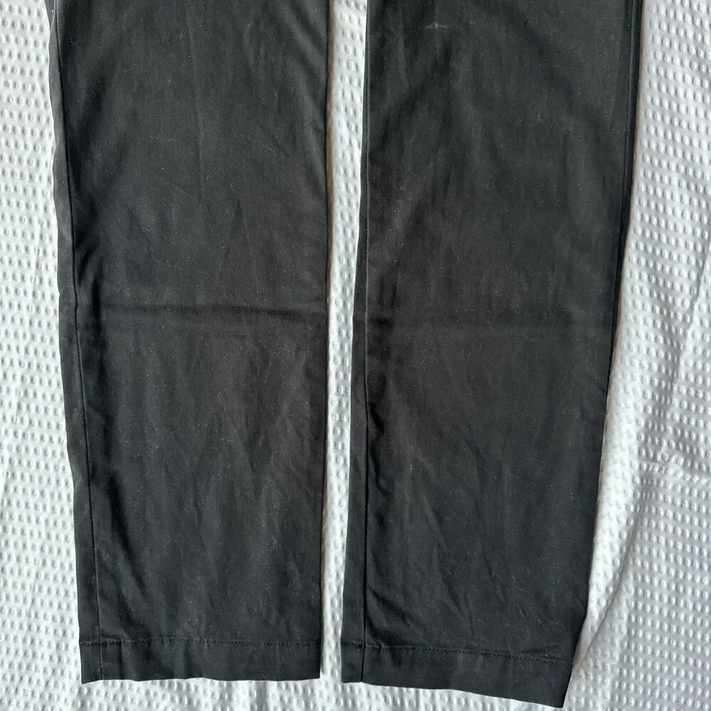 Mens All Saints Pipe Chino Trousers Size 30 Black